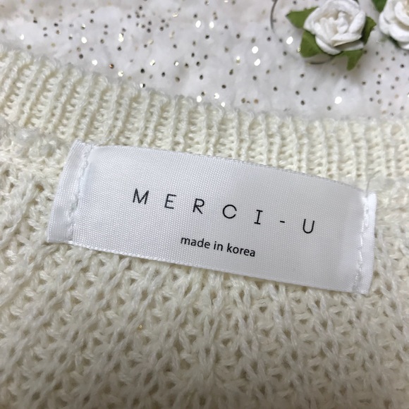 Korean Merci-U Sweater With Chevron Stripe Design - Picture 6 of 7